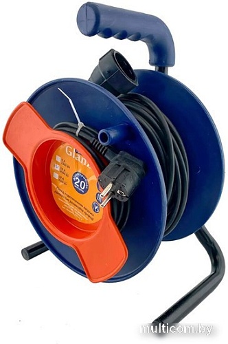 Удлинитель на катушке Glanzen EC-20-010