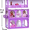 Кукольный домик Krasatoys Дом Бриджит с мебелью 000285 (белый/сиреневый)