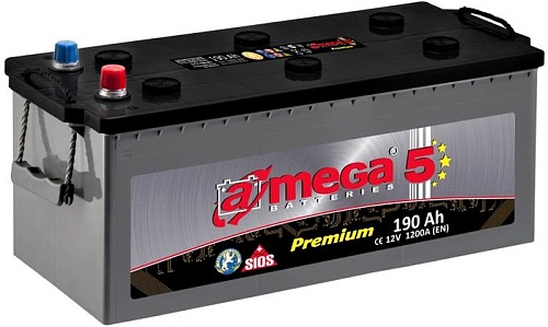 Автомобильный аккумулятор A-mega Premium 6СТ-190-А3 (190 А/ч)