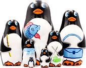 Развивающая игра Брестская Матрешка Cемья пингвинов (набор 7 шт)