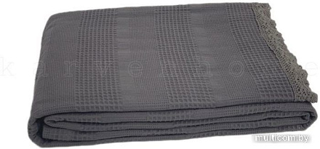 Плед Karven Dantelli Waffle Pike Евро 200x220 Р 931 (темно-серый)