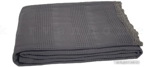 Плед Karven Dantelli Waffle Pike Евро 200x220 Р 931 (темно-серый)