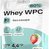 Протеин сывороточный (концентрат) Healthys Whey Wpc (900г, клубника)