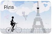 Коврик для ванной Tatkraft Paris Mademoiselle 18310