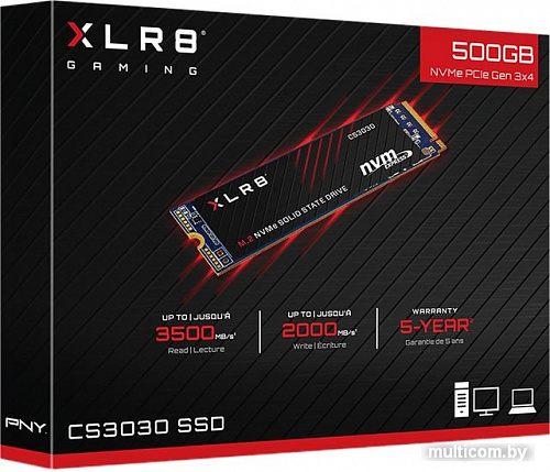 SSD PNY XLR8 CS3030 2TB M280CS3030-2TB-RB