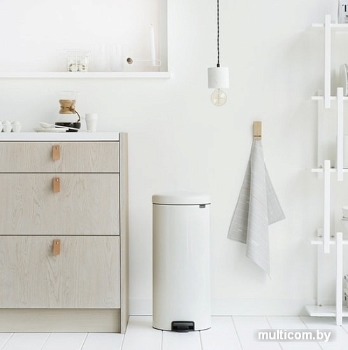 Brabantia Pedal Bin NewIcon с корзиной 30 л (белый)