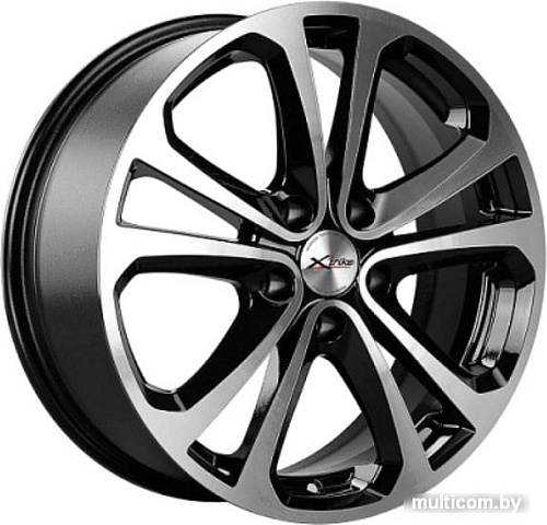 Литые диски X'trike X-113 17x7&quot; 5x105мм DIA 56.6мм ET 38мм BK/FP