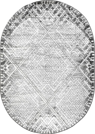 Ковер для жилой комнаты Safyun Eva LZ189-GREY-OVAL (0.8x1.5)