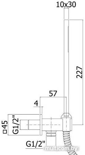 Душевой гарнитур Paffoni ZDUP095CR