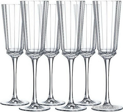 Набор бокалов для шампанского Cristal d'Arques Macassar Q4335