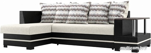 Угловой диван Stolline Лорд 2017003200024 (левый, белый/черный)