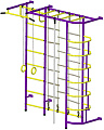 Детский спортивный комплекс Пионер С5ЛМ (пурпурный/желтый)