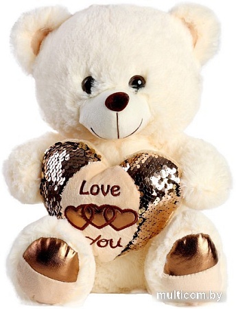 Классическая игрушка Sima-Land Мишка с сердцем 10063551