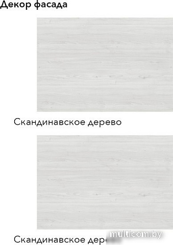 Готовая кухня Агута Альфа 1.6 (скандинавское дерево/скандинавское дерево/этория)