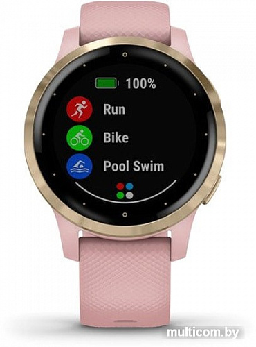 Умные часы Garmin Vivoactive 4s (розовый/золотистый)