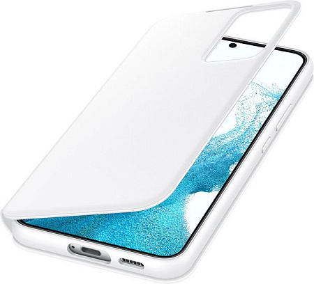 Чехол для телефона Samsung Smart Clear View Cover для S22+ (белый)