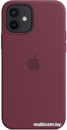 Чехол Apple MagSafe Silicone Case для iPhone 12/12 Pro (сливовый)