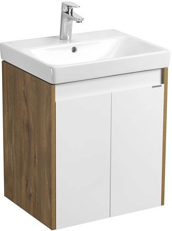 Акватон Тумба с умывальником Сканди Doors 55 1A2788K0SDZ90 (белый/дуб рустикальный)
