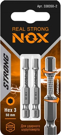 Набор бит Nox Strong 338350-2.21.2 (4x2 шт)