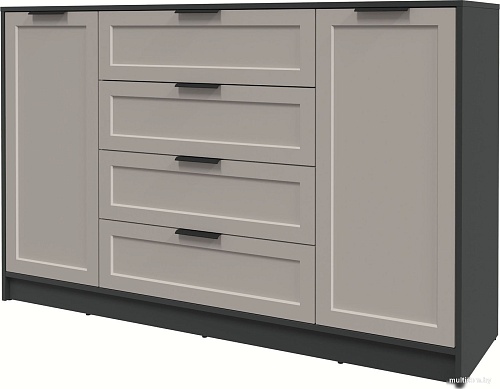 Тумба Интерлиния Концепт Тренд КТ-Т160 (антрацит/луна)