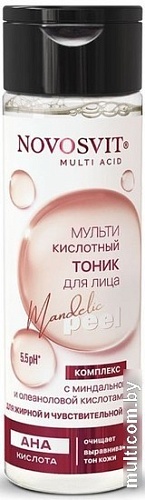 Novosvit Тоник для лица Мультикислотный с миндальной и олеаноловой кислотами 200 мл