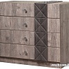Комод КМК Мебель 4Я Монако 0673.1 (графит-дуб полярный)