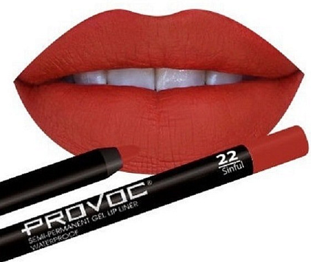 Карандаш для губ Provoc Gel Lip Liner 22 Sinful with a kiss