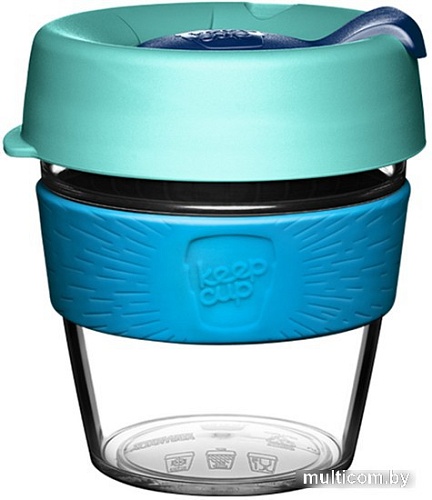 Многоразовый стакан KeepCup Original S Clear Australis 227мл (бирюзовый)