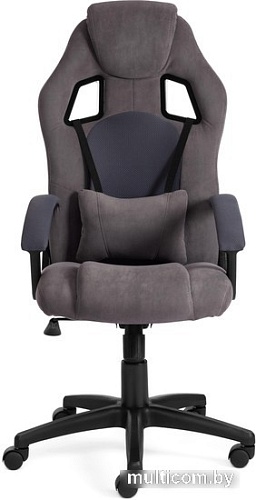 Кресло TetChair Driver (флок/ткань, серый)