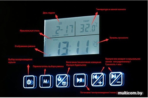 WeltWasser Зеркало BZS Paula 1080-5M