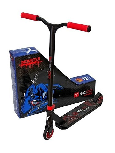 Самокат Y-Scoo Monster 100 (красный)