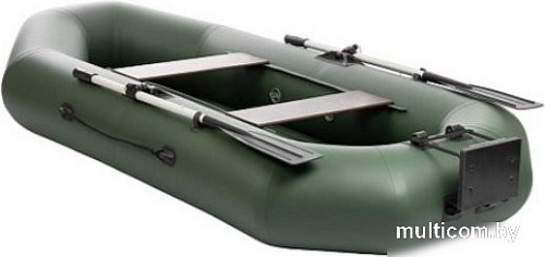 Моторно-гребная лодка Тонар Шкипер А280НТ (зеленый)