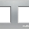Рамка BTicino LivingLight LNA4802M2TE (алюминий)