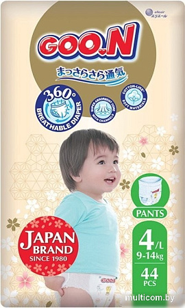 Goo.N Pants Premium Soft 4 L 9-14 кг (44 шт)