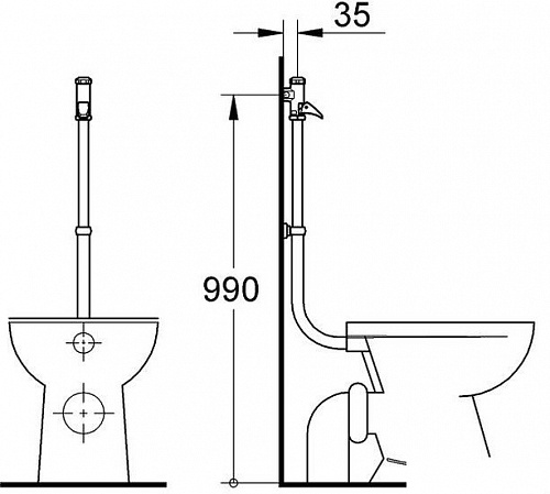 Смывное устройство Grohe 37139000