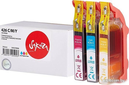 Картридж Sakura Printing SI4557B006 (аналог Canon 426 C/M/Y)