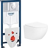 Унитаз подвесной Lauter Sulzdorf + GROHE Rapid SL 38721001 + панель GROHE 37131000 (белый с микролифтом)