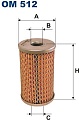 Масляный фильтр Filtron OM 512