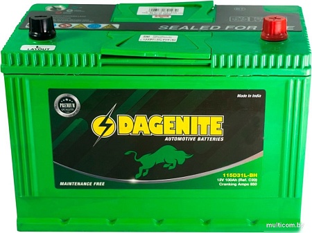 Автомобильный аккумулятор DAGENITE R+ (100 А·ч)
