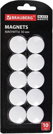 Набор магнитов BRAUBERG Black&White 237467 (10шт)