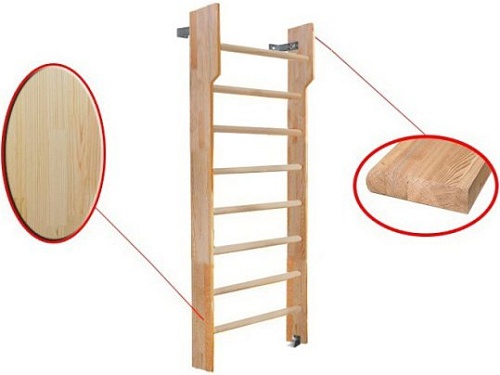 Шведская стенка (лестница) Dinamika С турником ZSO-002548 (3x1, сосна)