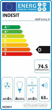 Кухонная вытяжка Indesit IHVP 6.4 LL K