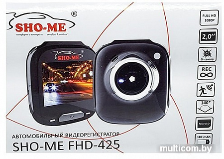 Автомобильный видеорегистратор Sho-Me FHD-425