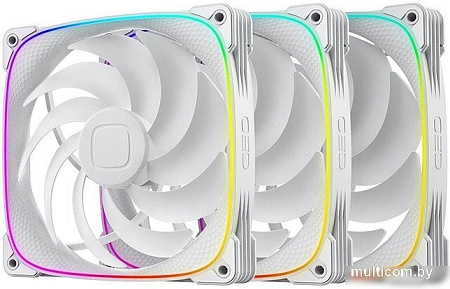 Комплект вентиляторов для корпуса Geometric Future Squama 2503-14 Triple Pack (белый)
