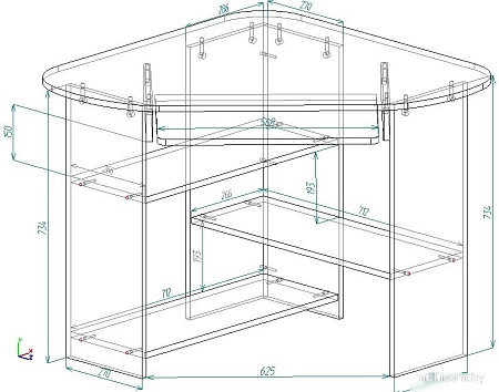 Стол Премиум Комфорт-4 (белый текстурный)