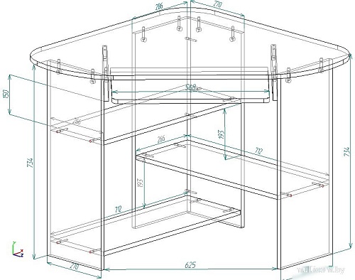 Стол Премиум Комфорт-4 (белый текстурный)