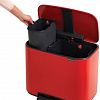 Brabantia Bo Pedal Bin 11л + 23л (пламенно-красный)
