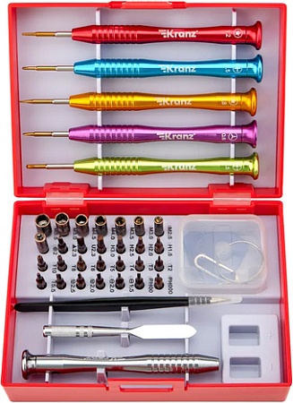 Набор отвертка с битами Kranz KR-12-4773 (36 предметов)