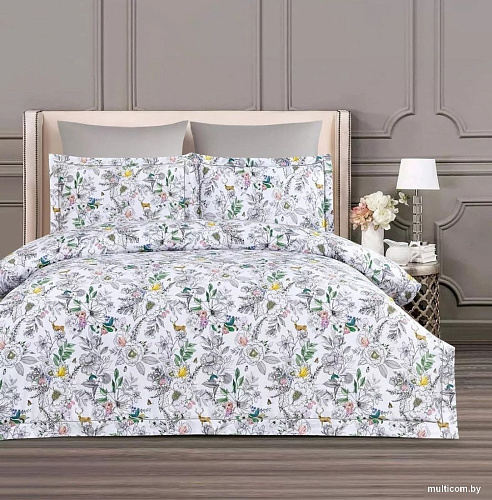 Постельное белье Arya Diamond Wonder 2сп (серый)