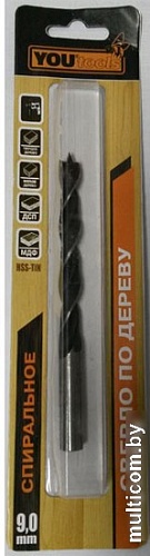 Сверло Yourtools 12 мм По дереву Спиральное